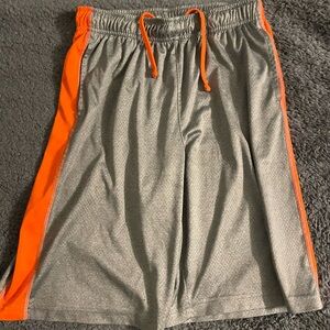 tek gear Gray Shorts with Orange Side Panels